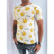 T-shirt męski z nadrukiem biały Dstreet