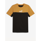 Pamucna majica Puma za muškarce, boja: smeda, s uzorkom