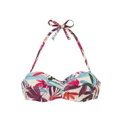 LASCANA Bikini zgornji del kremna/svetlo modra/temno zelena/lila/roza