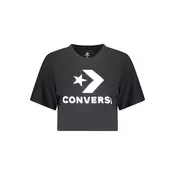 Ženska črna majica s kratkimi rokavi Converse