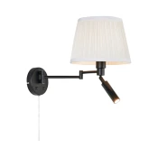 Markslöjd 109016- LED zidna lampa PIVOT 1xE27/40W/230V + LED/4W krem/crna