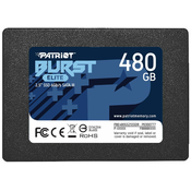 Patriot BURST ELITE 480 GB SSD / Notranji / 2,5 / SATA 6 Gb/s /