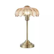 Markslöjd 109180 - Stolna lampa KURAGE 1xE27/60W/230V mesing/zadimljena bež