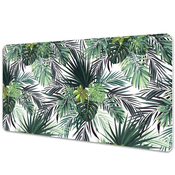 Decormat Podloga za pisalno mizo Zeleni listi 100x50 cm