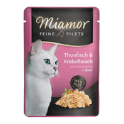 Miamor mesni fileti u želeu - tunjevina i krabe 100gr