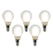 Komplet 5 pametnih LED žarnic E14 P45 mat 4,2 W 470 lm 2700-6500K