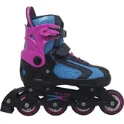 Roleri PW126B-10 crno tirkiz ljubicasta PVC šina XS(29-32) ACTION