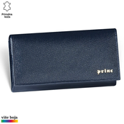 Princ Leather Ženski kožni novcanik Alfa Luxury, Teget