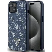 Guess Guess 4G Triangle Metal Logo - Ohišje za iPhone 15 Plus (modro)