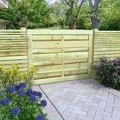vidaXL Vrtna vrata FSC impregnirana borovina 100x75 cm