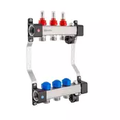 KAN-therm 1316157078 InoxFlow Razdelilnik z merilniki pretoka in ventili za aktuatorje serije UFST 3 krogi
