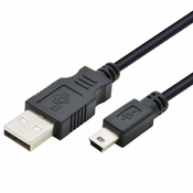 slomart kabel usb - mini usb 1m. črn