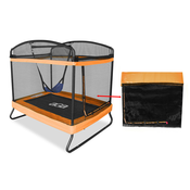 Aga Aga Zaščitna mreža za pravokotno trampolino 122x183 cm Oranžna, (21550684)