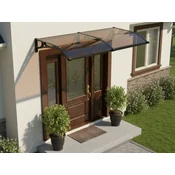 Alberg Alu nadstrešnica 200×100 cm braon sa crnim nosacem ( AGX–200100–BKBR )