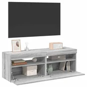 TV ormarici 2 kom s LED svjetlima boja hrasta sonome 60x35x40cm