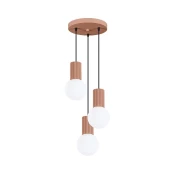 Sollux SL.1735 - Luster na sajli HALO 3xG9/8W/230V, precnik 25 cm, braon