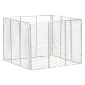 Vidaxl Vrtni kompostnik 100x100x77 cm pocinkano železo
