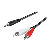 Kabl 2xRCA M - 3.5mm ST M, 5m