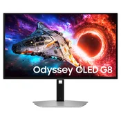 Samsung G80SH computer monitor 68.6 cm (27) 3840 x 2160 pixels 4K Ultra HD OLED Silver (LS27HG800SUXEN)