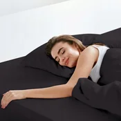 shumee Rjuha z elastiko 160x200, bombaž, črn jersey, 100%