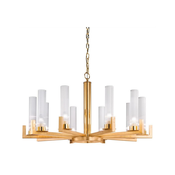Kolarz 6009.81030 - Lestenec na verigi RAGGIO 10xE14/25W/230V 24K zlato