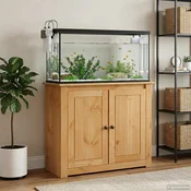 vidaXL Stojalo za akvarij PANAMA Rjava 81 x 36 x 73 cm Trdna borovina