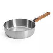 Tava za umak LOGIC STEEL 24 cm, s odvojivom ručkom, nehrđajući čelik, WOLL