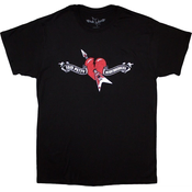 Tom Petty & The Heartbreakers Majica Heart Logo Unisex Black XL