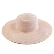 Dama poletni klobuk / slamnati klobuk za okrasitev - puder