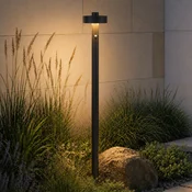 Lucande LED-ulična svetilka Nirella, 100 cm, črna, CCT, senzor - Sodobni - črna, bela - Kovina