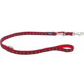Red Dingo Preklopni povodec z rdečimi tačkami 25 mm