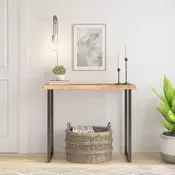 Stolna ploča 80x40x2,5 cm pravokutna bagremovo drvo živi rub
