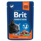 Brit BRIT Premium vlažna hrana za mačke Sterilizirane s postrvjo - 100g, brez žit, brez konzervansov, za zdravo težo