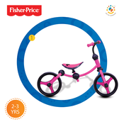Poganjalno kolo Fisher-Price Running Bike 2v1 smarTrike rožnato-črno od 24 mes