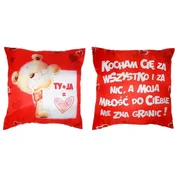 dvostranska blazina TI + JAZ, ljubim te... - S42