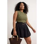 Trendyol Curve Ženska bluza Tbbss26Af00096, Kaki