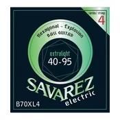 Strune za E-bas Savarez Hexagonal Explosion 4-strunski extra light 682.305