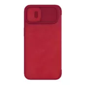 Maska na preklop Nillkin Qin Pro za iPhone 14 crvena