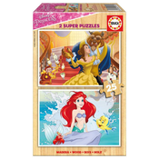 Disney Princess wood puzzle 2x25pcs