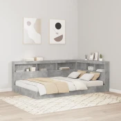 Skladišno uzglavlje Betonski sivi 207,5 x 137,5 x 76,5 cm
