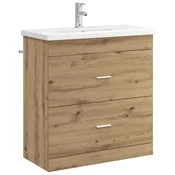 Vidaxl Komplet pohištva za kopalnico Artisan hrast 81 x 40 x 84,5 cm