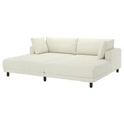 UPPAKRA Modularna sofa trosed, s lenjivcima/Axvall prljavobela