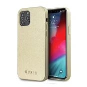 CG MOBILE Guess Maska za iPhone 12/12 Pro Hc PC/TPU Iridescent 6.1 zlatna