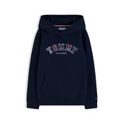 TOMMY HILFIGER Majica HERITAGE mornarska/temno rdeča/bela
