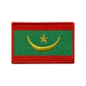shumee Našitek zastave Mavretanije - 2 - samolepilna podlaga - vezen našitek/značka/emblem