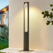 Lucande Dovino LED svetilka na drogu, 150 cm - Sodobni - temno siva - Aluminij