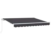Vidaxl Retraktilna tenda Antracit 300 x 200 cm blago