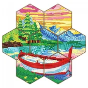 shumee Diamantno vezenje - Podstavek za podstavke - Satovje - Čoln