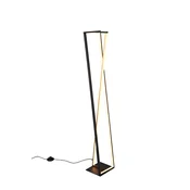 Trio - LED prigušiva podna lampa EDGE LED/26W/230V 2300/3000/4000K crna