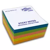 Point Cube 76x76 mm višebojni samoljepljivi blok s 400 listova C20528